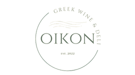 oikon.nl dark logo. oikon is an online store in The Netherlands selling Greek wines and delicacies. Based in Alkmaar.